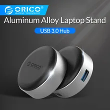 ORICO SuperSpeed 3 порта USB 3,0 концентратор с алюминиевым сплавом подставка для ноутбука портативный охлаждающий теплоотвод нескользящий коврик для MacBook