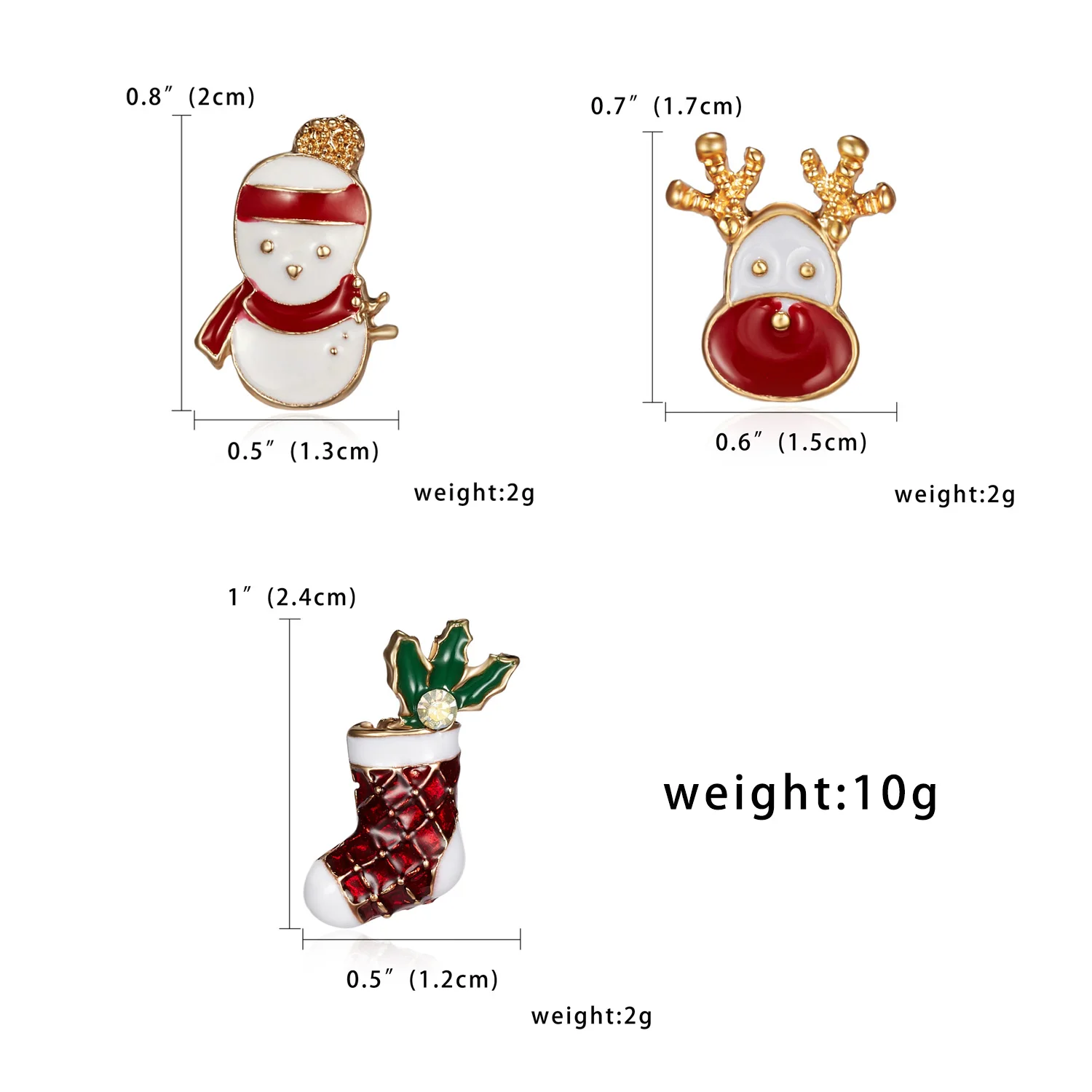 4 Sets Großhandel Frohe Weihnachten Broschen Weihnachten Baum Socken Elch Emaille Abzeichen Kleine Brosche Frauen Heißer Verkauf Mode Weihnachten Schmuck – Detail 32