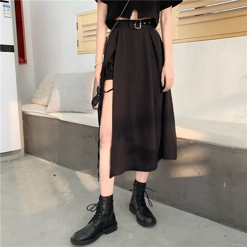Korean Casual Fashion Long Skirt | Korea Long Vintage Skirt