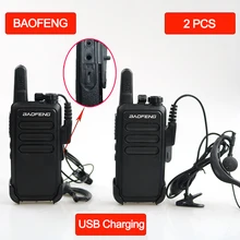 2 шт. BAOFENG R5 дешевая рация радио 5 Вт UHF портативный приемопередатчик двухстороннее радио usb зарядка рация коммуникатор