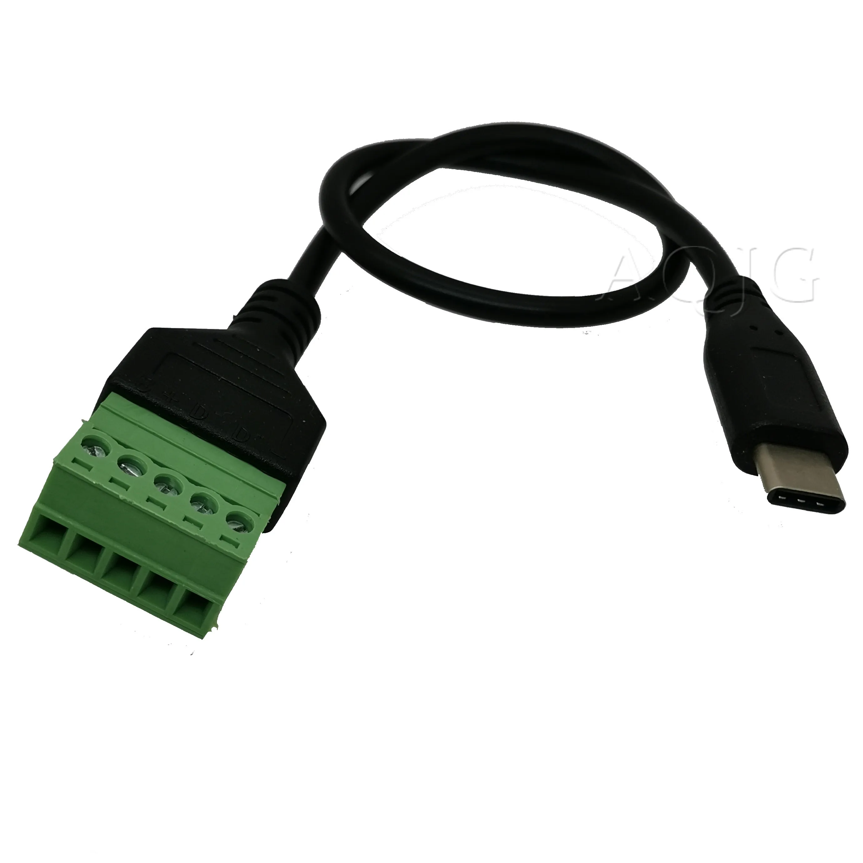 Женский винтовой разъем USB 3 1 Type C на 5 контактный с защитой для терминала без пайки