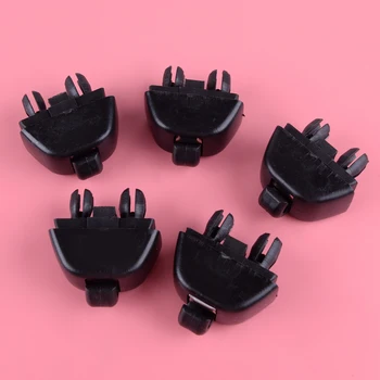 

DWCX 5Pcs Car Inner Sun Visor Hook Clip Black 4F0857561 Fit for Audi A6 C6 2004 2005 2006 2007 2008 2009 2010 2011