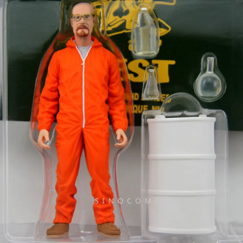 6 дюймов Breaking Bad Гейзенберг Уолтер Уайт оранжевый Hazmat костюм Коллекционная Фигурка 15 см фигурка модель игрушки с коробкой