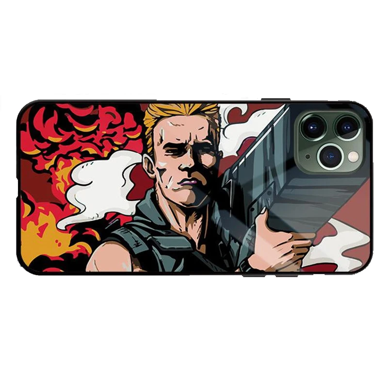 HSR-23538 Арнольд Шварценеггер movie Commando 1985 плакат глянцевый гладкий черный мягкий силиконовый чехол для Apple iPhone 11 PRO MAX i11 pro coqu - Цвет: HSR-23538