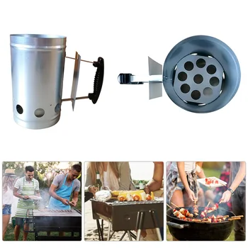

Fast Outdoor Fire Chimney Starter Carbon Anti Slip Barbecue Tools Grill Home Stove With Handle Charcoal Ignition Camping