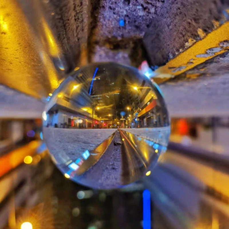 Crystal Ball Transparent Glass Ball Lucky Rainbow Photo Ball
