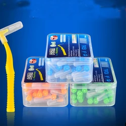 Interdental Brush Curved Interdental Brush Cleaning Tooth Socket Toothbrush Correction Tooth Gap Cleaning Brush 20 PCs