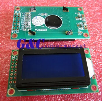 

1PCS 0802 8X2 Character LCD Module Blue Backlight NEW Electronic Product Accessories Compatible Board Breadboard diy electronics