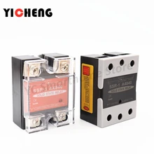 high quality DC control DC Voltage relay Single-phase solid state relay Transparent shell SSR-DD relay control voltage radiator free shipping geya grv8 04 three phase voltage control relay phase sequence phase failure over voltage undervoltage protection