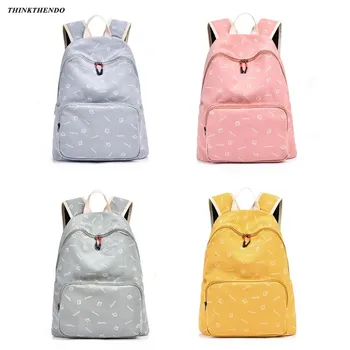

Women Fashion Backpack School Shoulder Bookbag Teenagers Girls Travel Daypack Schoolbag THINKTHENDO 2019 New