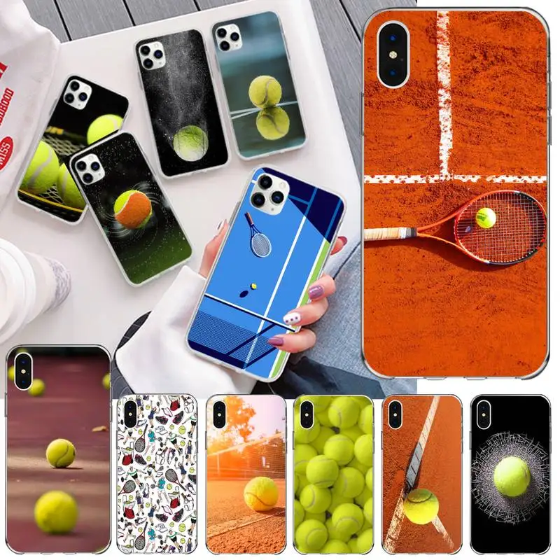 Чехол YJZFDYRM для телефона с рисунком теннисного мяча iPhone 11 pro XS MAX 8 7 6 6S Plus X 5S SE 2020 XR |