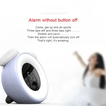 

2 in 1 LED Alarm Clock Human Body Induction & Night Light Adjustable Brightness