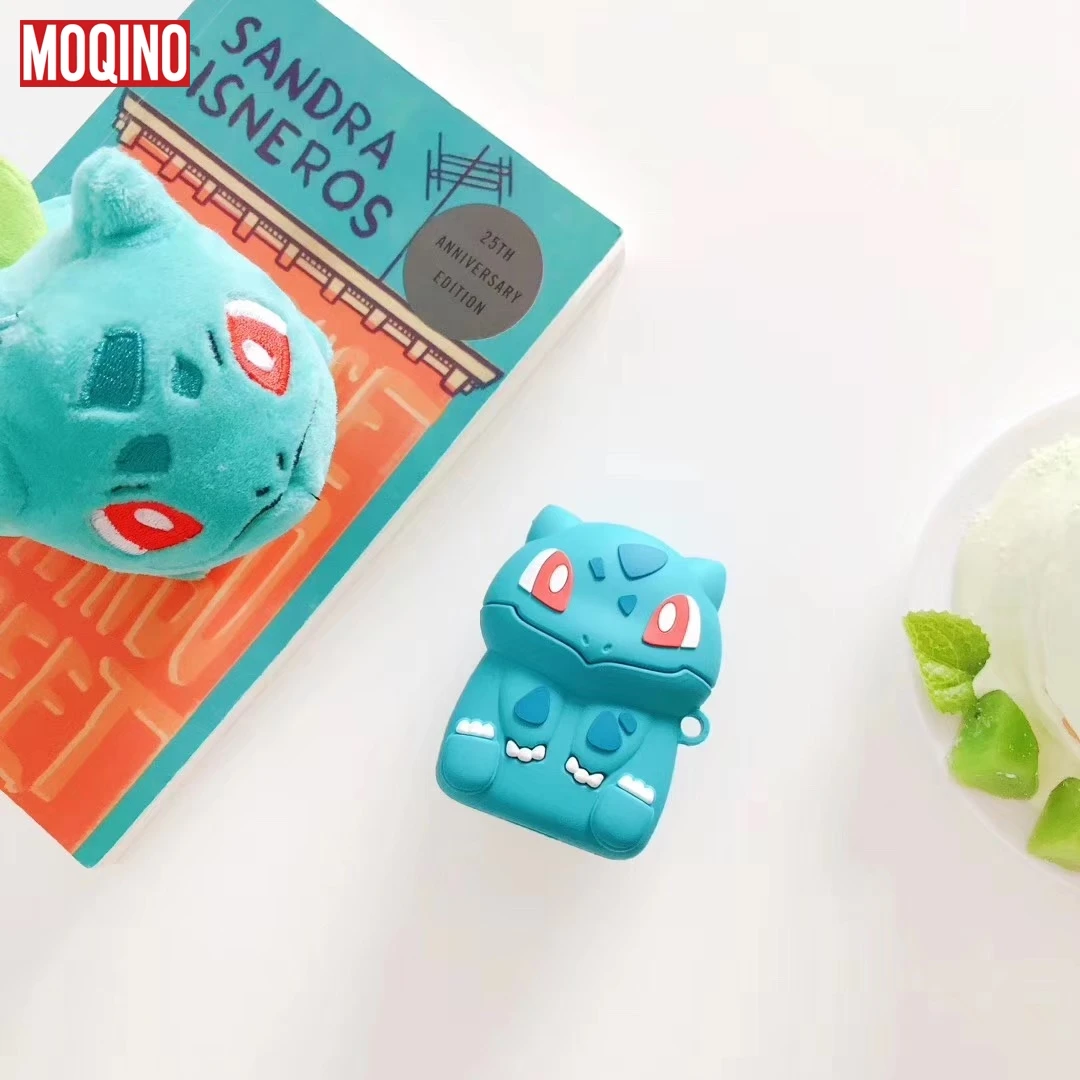 Для Airpods Air Pods Bulbasaur силиконовый чехол защитная сумка-чехол Защита от потери Fundas аксессуары