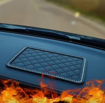 

1PCS Crystal Anti-Slip Pad Mat for Mobile Phone mp4 Keys GPS Silicone Diamond Rhinestones Car Sticky Car Charm anti slip mats