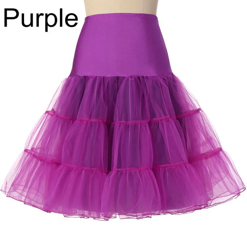 Purple Подъюбник кринолин Свадебная юбка для свадебного платья Белый подъюбник для невесты Свадебные аксессуары детские Подъюбники - Цвет: Purple