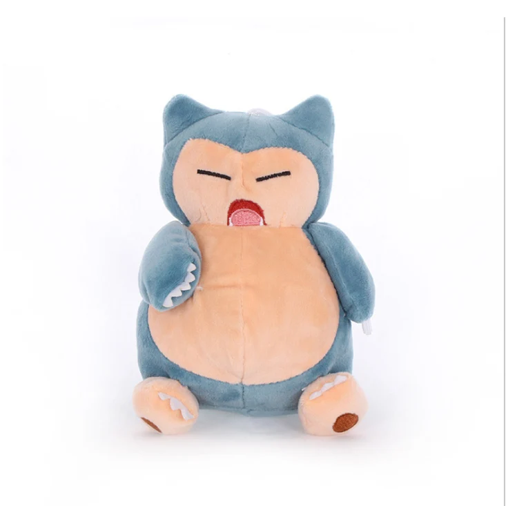 16-25 см аниме куклы Пикачу Poliwag Бульбазавр, чармандер Lapras Snorlax мягкие Peluche плюшевые игрушки рождественские подарки для детей - Цвет: 18cm Snorlax