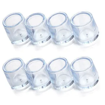 

8pcs Non-Slip Protector Mini Rubber Durable Accessories Anti-scratch Transparent Wear Resistant Home Table Leg Cover