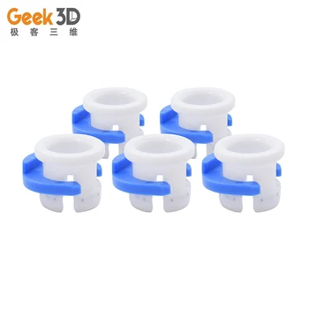 

5/10 pcs White Bowden Tube Clamp Blue Pipe Horse Clip Fixed 6mm For 3D Printer Parts Shoe Coupling Collet Part accessories