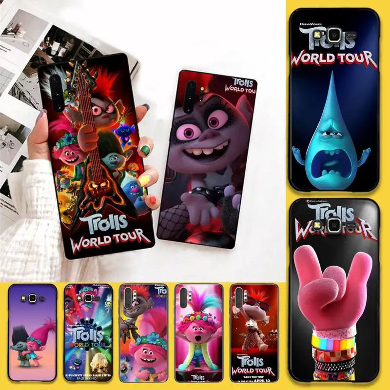 

HPCHCJHM Trolls World Tour Coque Shell Phone Case For Samsung Galaxy J7 J8 J6 Plus 2018 Prime Note 7 8 9 10 pro