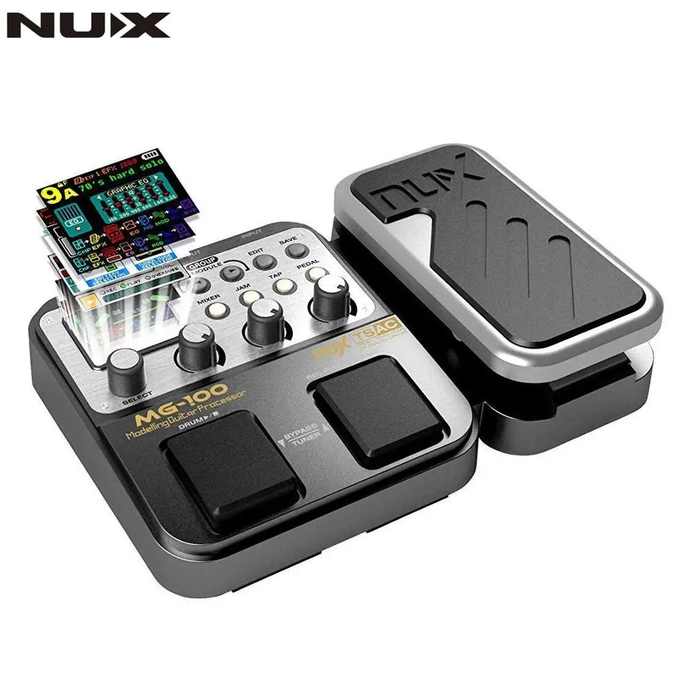 NUX MG 100 MG100 моделирующий Гитарный процессор гитарный эффект педаль барабанный