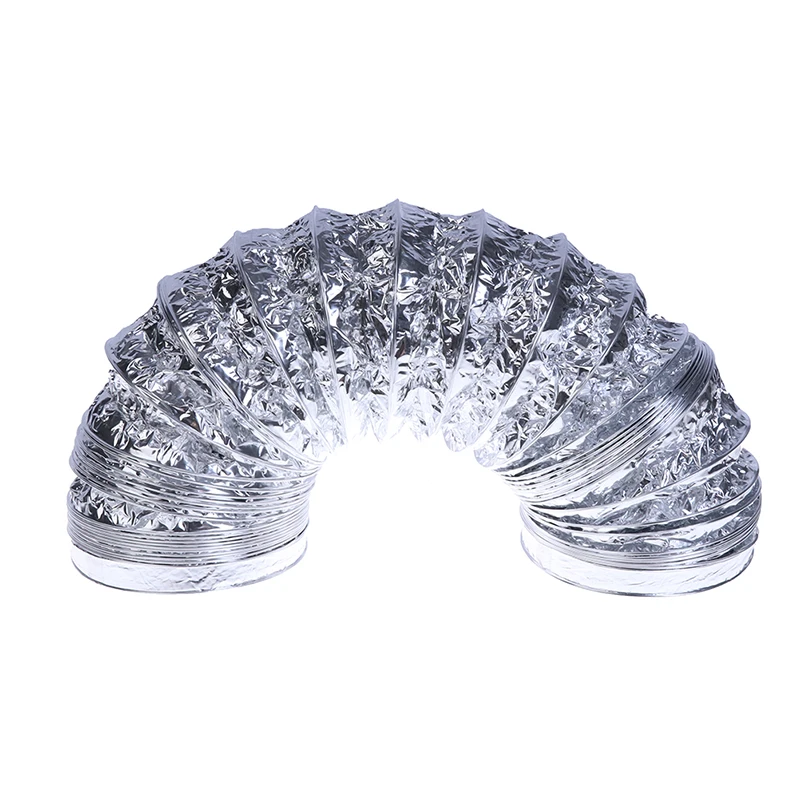 Air Aluminum Foil Ducting Dryer Vent Hose For Ventilation 1.5M Tube Kitchen Bathroom | Обустройство дома