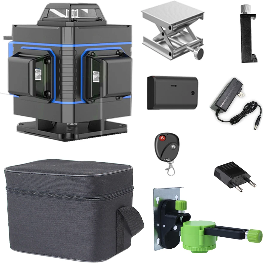 

New Green Laser Level 16 Lines 3D Level Self-Leveling 360 Horizontal And Vertical Cross Super Powerful Green Laser Level