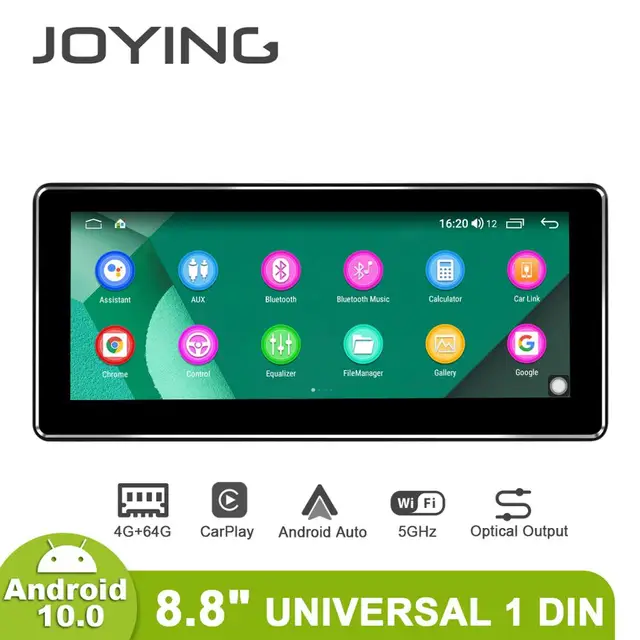 $386.26 8.8 inch IPS Screen Android 10.0 single din car radio player Octa Core 4GB Ram+64GB Rom built in 4G&DSP module GPS stereo audio