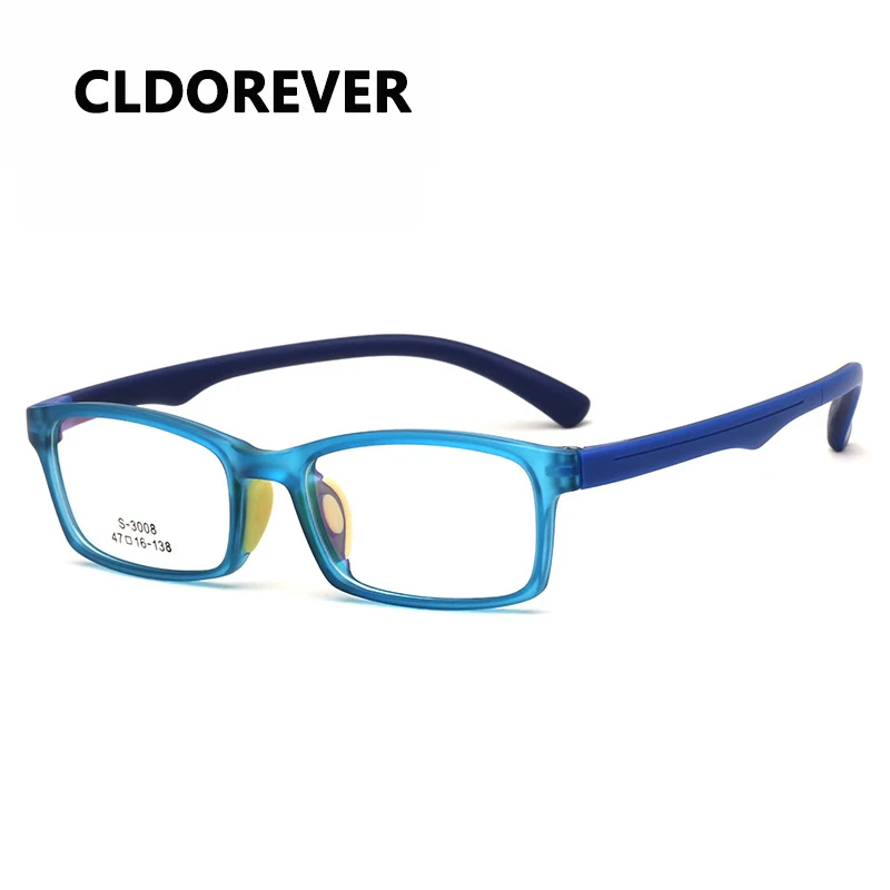 TR90 силикагель детские очки Квадратные оптические очки рамка детские винтажные оправы для очков для девочек и мальчиков прозрачные очки