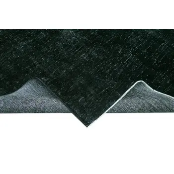 

288x400 Cm Black Handmade Overdyed Large Area Rug-9x13 Ft