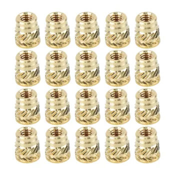 

20x M3 3mm M3-0.5 Brass Threaded Metal Thermosetting Screw Insert 3D Print Long Durable And Practical To Use
