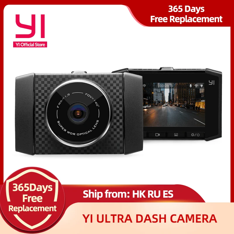 Автомобильный видеорегистратор YI Ultra Dash Camera | Разрешение 2.7K Технология обработки