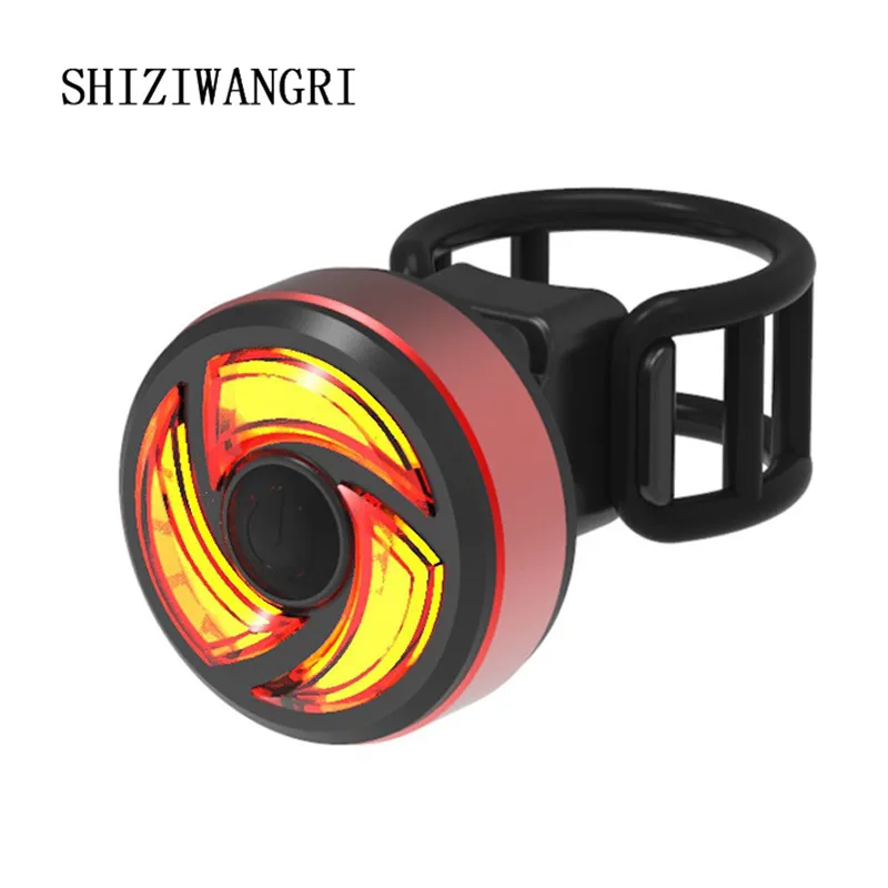 

SHIZIWANGRI New Safety Warning Light Mountain Bike Highlight USB Rechargeable Waterproof Sand-proof Rainproof