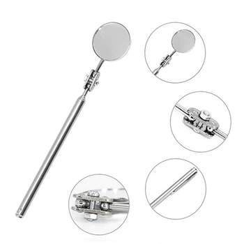 30/50mm Portable Car Telescopic Detection Lens Inspection Round Mirror Car Angle View Pen For Auto Inspection Hand Repair Tools 3