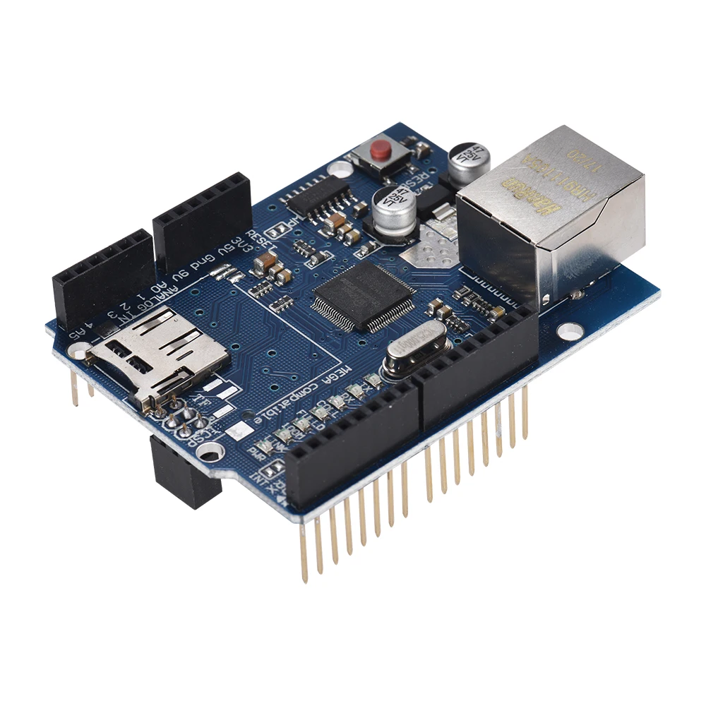 W5100 Плата расширения UNO Ethernet щит с слот карты Micro SD для Arduino