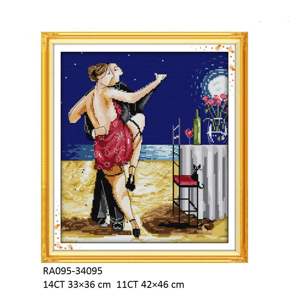 Cross Stitch Kits for Beach, Fat Married, Enjoy Life, Tango Father's Love Comb Braids, Sleeping Ball, Leisure Life Sea Party