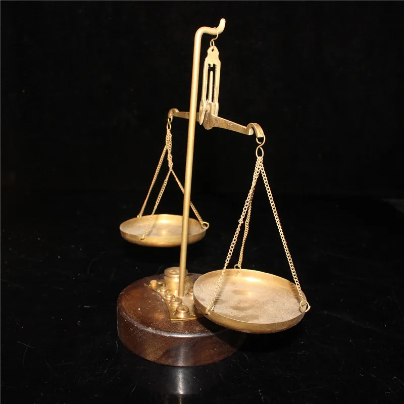 Scale Balance Mini Justice Vintage Weight Scales Miniature Decor Metal Toy  Kids Furniture Weighing Retro Pan Goldsmith House - AliExpress