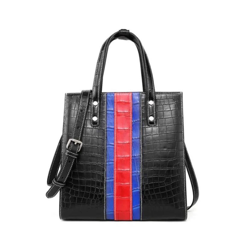 

hongzhiyan new vertical handbag Cross-body bag lady bag crocodile leather bag women handbag