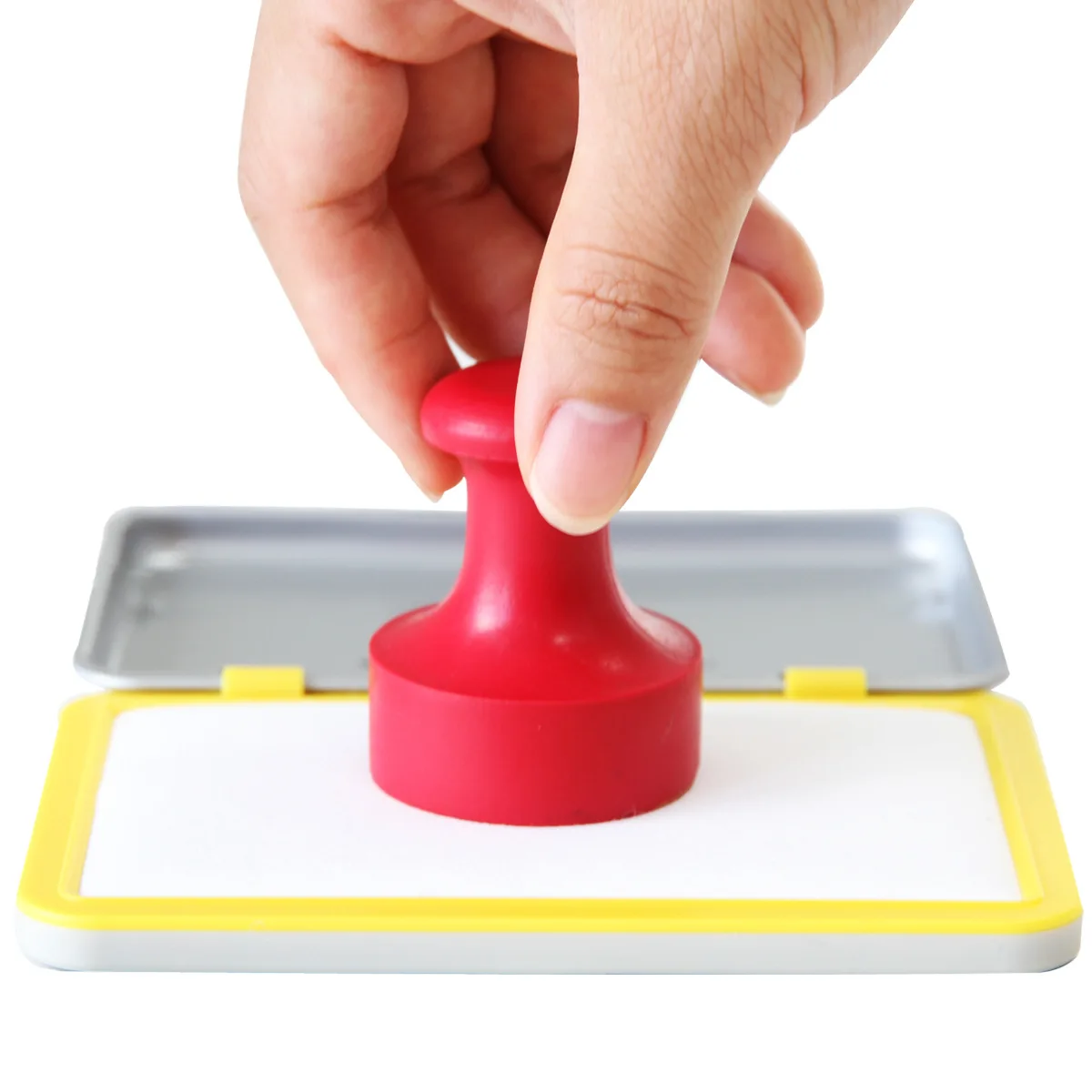 

Wholesale Deli 9894 Blank Seconds Dry Stamp Pad-Additive Ink Stamp Pad Iron Box Square Stamp Pad Financial