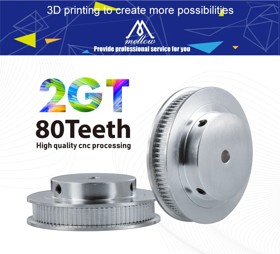 dentes 2gt furo síncrono da polia 5mm