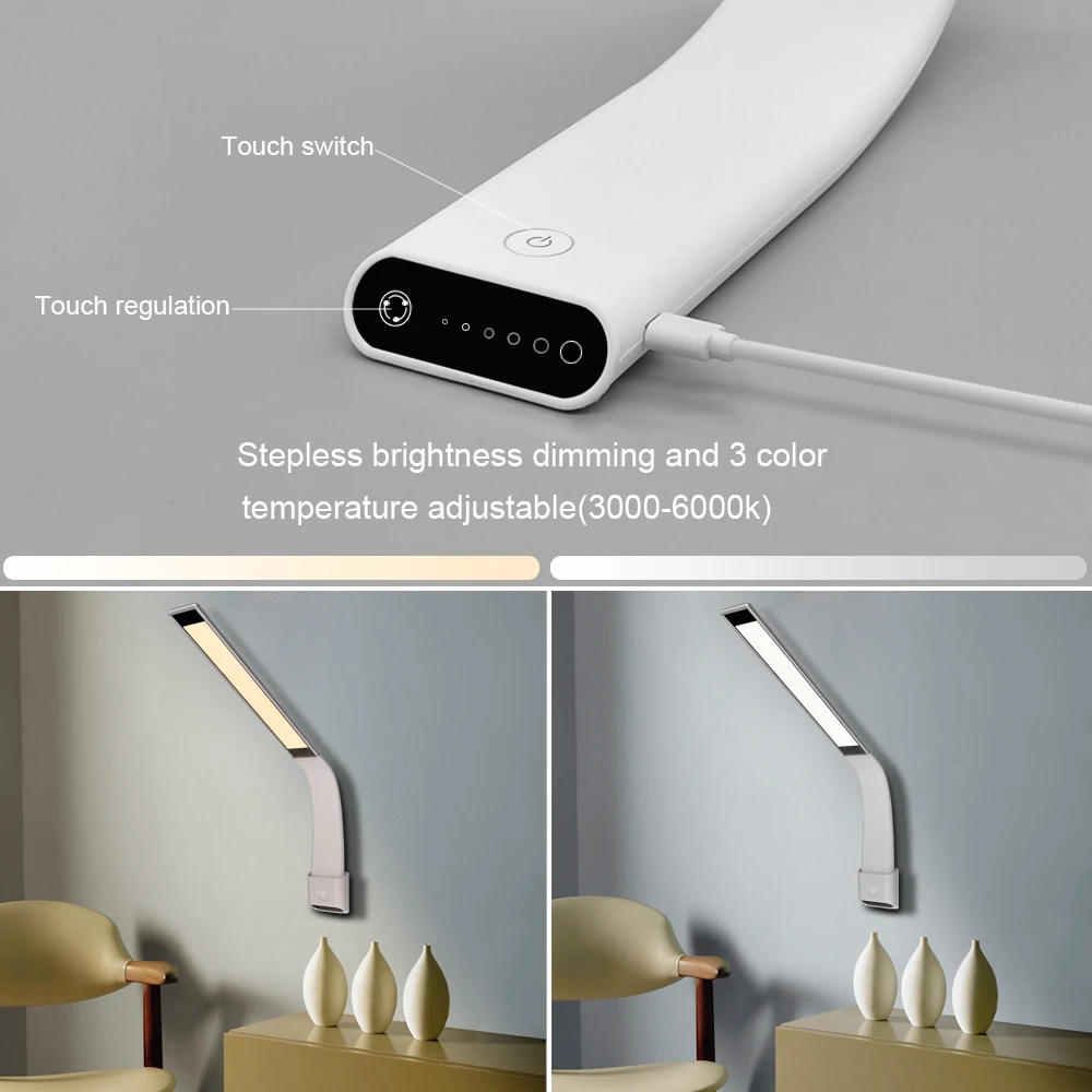  Artpad Indoor Desk Lamp Led Eye Protection Dimmable For Office Study Kids Bedside USB Rechargeable 