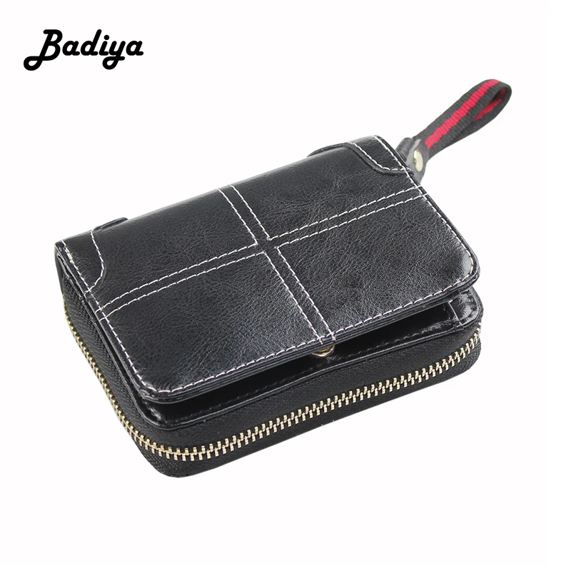 

Genuine Leather Women Wallets Multifunction Zipper Driver License Card Holder Brief Large Capacity Coin Purse Leady Zipper Purse