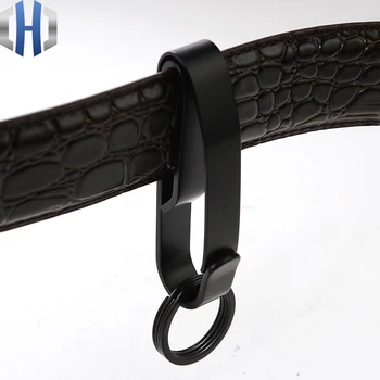 

Key Clip Keychain Belt Buckle Large Size Design Is Compact And Convenient To Use Stainless Steel EDC Outdoor Buckle