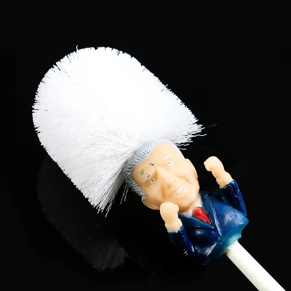 Creative and Interest Trend White Doll Toilet Brush U.S. President Joe Biden Avatar Shape Home Office | Дом и сад