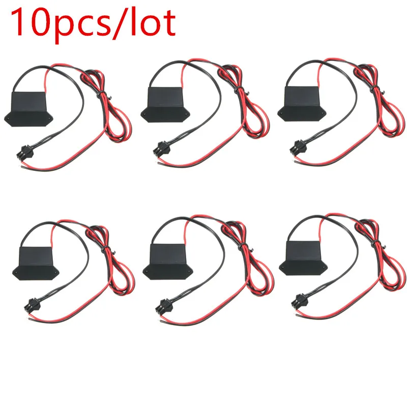 10 шт./лот 12 В постоянного тока неоновый контроллер EL Wire Power Driver для 1-10 м LED инвертор
