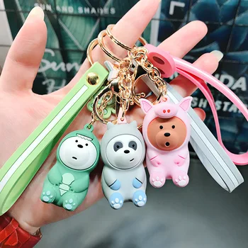 

Ms han edition creative type cute cartoon penguin auto accessories bag key