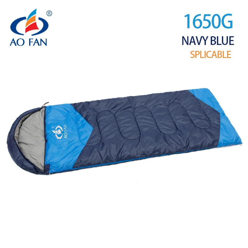 1650G Navy blue Multifuntion путешествия Splicable спальные мешки для двойной 2 человек на открытом воздухе походная Подушка для сна оборудование ленивый мешок в помещении - Цвет: 1650G Navy blue