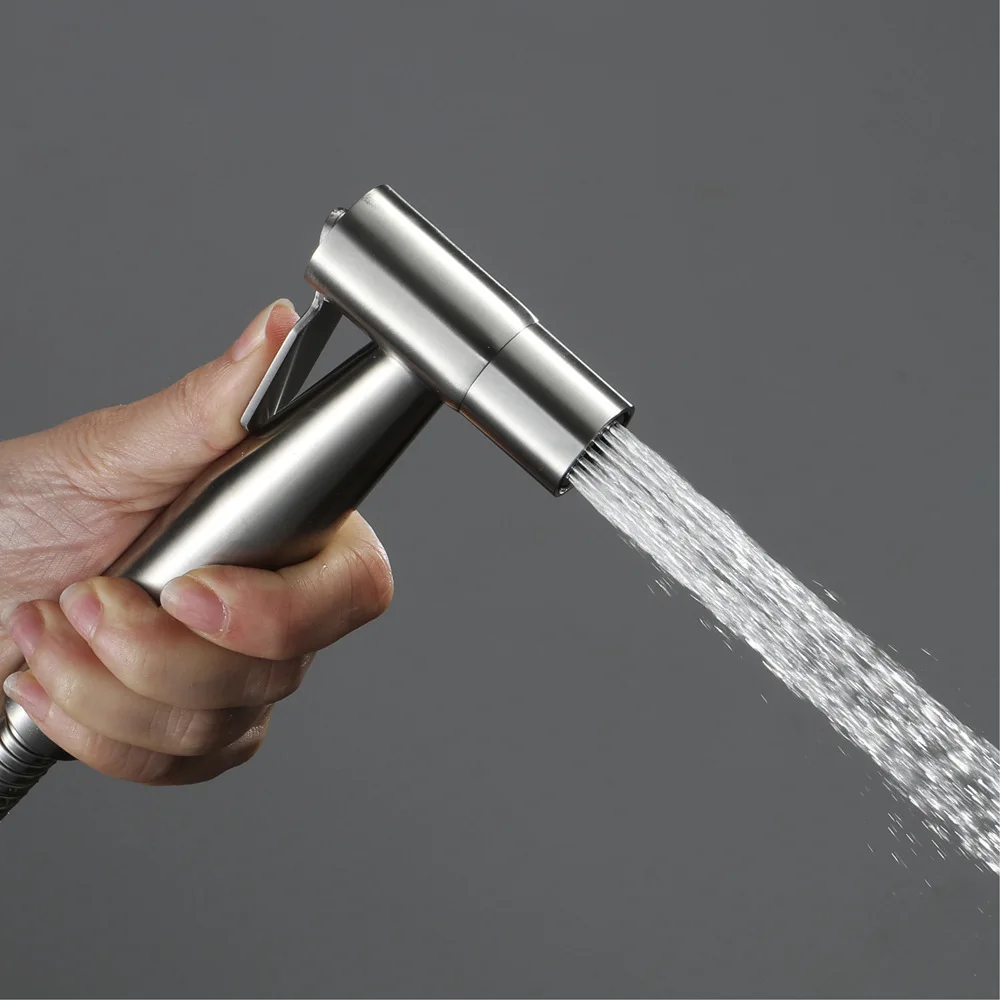 

Hideep Health Faucet Blow Head of Spray Gun Toilet Chamber Pot Flusher Stainless Steel Fu to Wash Leading HIPJ09035