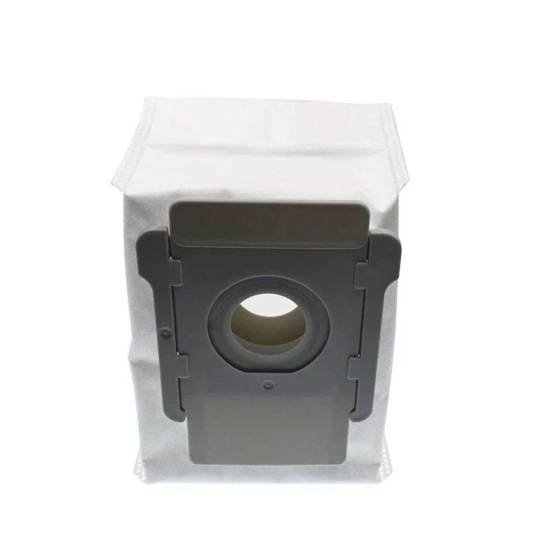 For Robot Automatic Dirt Disposal Dust Bags and Rubber Brushes for Irobot Roomba I7 I7+/I7 Plus E5 E6 Vacuum Cleaner (4 Pcs Du
