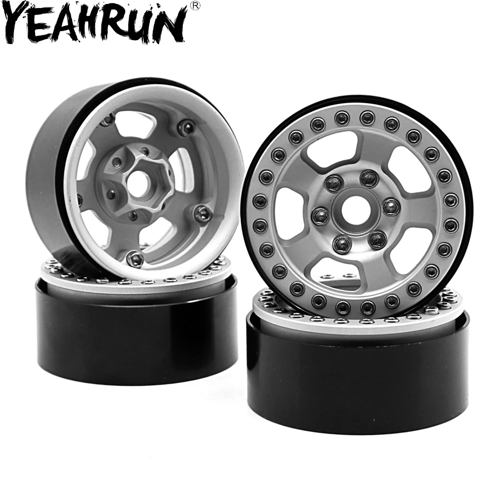 YEAHRUN 4 шт. 1 9 &quotСплав Beadlock обод колеса 26 мм ширина для 1/10 SCX10 D90 CC01 RC