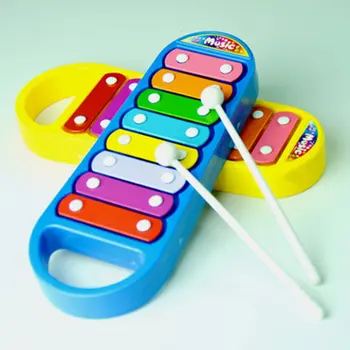 

Plastic Children Eight Scale Hand Knock Piano Toy Beat Xylophone Preschool Education Music Instruments